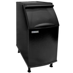 MoTak PKB0425 22" Ice Bin - 386 lbs, Stay-Open Door, Black