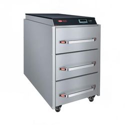 Hatco CDW-3N 16.63" Freestanding Warming Drawer w/ (3) 15" Compartments, 120v, Free Standing, Chrome