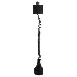 Hatco DL500RTLBB-BK.1 71 7/8" Track Mount Heat Lamp w/ Retractable Cord - Lower Switch, Bold Black, 120v