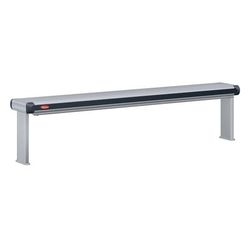 Hatco GR2AL-66 120 69 1/2" Standard Watt Strip Warmer - Single Rod, Remote Control Required, 120v, Silver