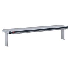 Hatco GR2AL-72D6 120 75 1/2" Standard Watt Strip Warmer - Double Rod, Remote Control Required, 120v, Silver