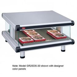Hatco GR2SDS-48 54 1/4" Self Service Countertop Heated Display Shelf - 1 Shelf, 120v, Silver