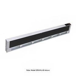 Hatco GRAIHL-36 120 36" High Watts Infrablack Strip Warmer - Single Rod, Remote Control Required, 120v, Silver