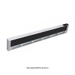 Hatco GRAIHL-60 208 60" High Watts Infrablack Strip Warmer - Single Rod, Remote Control Required, 120/208v/1ph, Silver