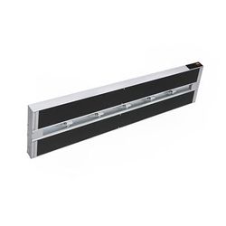 Hatco GRAIHL-60D6 Glo-Ray 60" High Watts Infrablack Strip Warmer - Double Rod, Remote Control Required, 120/240v/1ph, Silver