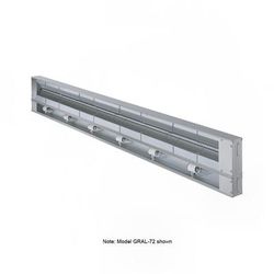 Hatco GRAL-36 208 36" Standard Watts Infrared Strip Warmer - Single Rod, 1 Built In Toggle Control, 120/208v/1ph, Silver