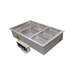 Hatco HWBI-2D 2403 Drop-In Hot Food Well w/ 2 Full Size Pan Capacity, 240v/3ph, Stainless Steel