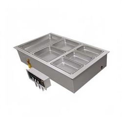 Hatco HWBI-2M 2081 Drop-In Hot Food Well w/ 2 Full Size Pan Capacity, 208v/1ph, Stainless Steel