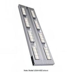Hatco UGAH-36D6 208 36" High Watt Ceramic Strip Warmer - Double Tile, Remote Toggle Control, 208v/1ph, Silver