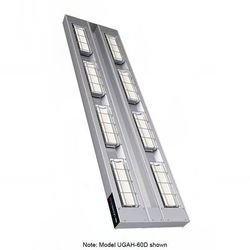 Hatco UGAH-42D3 208 42" High Watt Ceramic Strip Warmer - Double Tile, Remote Toggle Control, 208v/1ph, Silver