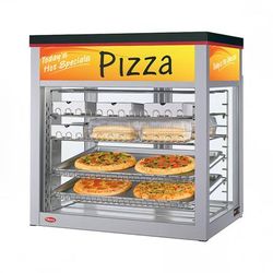 Hatco WFST-1X Flav-R-Savor 32 2/32" Full Service Countertop Heated Display Case - (4) Shelves, 120v, 4 Shelves, Silver