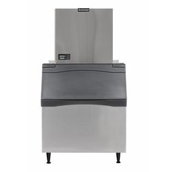 Scotsman MC0830SW-32/B842S/KBT29 924 lb Prodigy ELITE Half Cube Commercial Ice Machine w/ Bin - 778 lb Storage, Water Cooled, 208-230v, Stainless Steel
