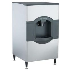 Scotsman HD30B-1 Floor Model Cube Ice Dispenser for Commercial Ice Machines - 180 lb Storage, Bucket Fill, 115v, Push Chute Operation, 180-lb. Storage