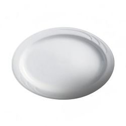 Cameo China 301-123 11-3/4" x 8-1/2" Oval Bostonian Platter - Ceramic, White