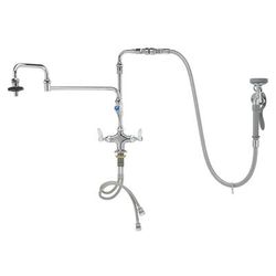 T&S B-0179-01 17"H Deck Mount Pre Rinse Faucet - 1.15 GPM, Base with Nozzle