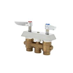 T&S B-0513 Concealed Mixing Faucet, Lever Handles, 3" Centers