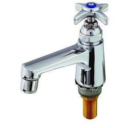 T&S B-0710 Deck Mount Single Sink Faucet - 4 1/8" Spout, Single Hole