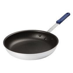 Winco AFP-14XC-H 14" Aluminum Frying Pan w/ Solid Silicone Handle, Blue