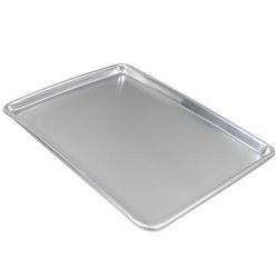 Winco ALXP-1200 1/1 Full Size Bun / Sheet Pan - 26" x 18", 12 gauge Aluminum, Silver