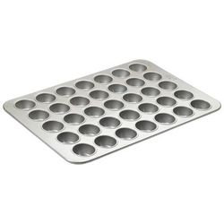 Winco HMF-35T 35 Compartment Cupcake Pan, Silicone Glazed Aluminized Steel