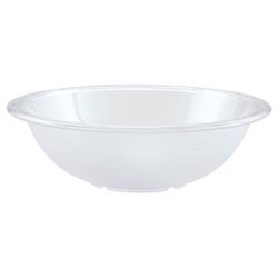 Winco PBB-15 15 3/4" Round Pebbled Bowl, Polycarbonate, Clear