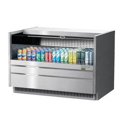 Turbo Air TOM-48UC-S-N 48 1/4" Drop In Open Air Cooler w/ 1 Level, 115v, 115 V, Silver