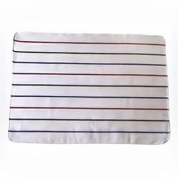 Chef Revival 703HB28 White Terry Cloth Towel w/ Multi-Colored Strips, 20" x 28"