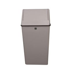 Witt 1311HTSL 13 gal Indoor Decorative Trash Can - Metal, Slate, Steel, Gray