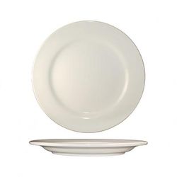ITI RO-5 5 1/2" Round Roma Plate - Ceramic, American White, 3 Dozen
