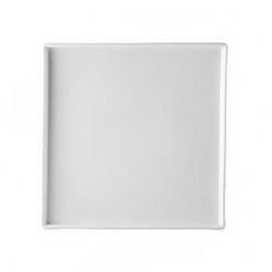 CAC PLC-8 8 1/2" Square Palace Plate - Porcelain, Bone White, 2 Dozen
