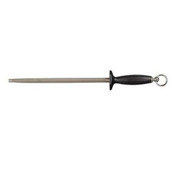 Dexter Russell 1012B 10" Butcher Steel w/ Polypropylene Handle, Carbon Steel, Black