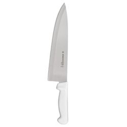 Dexter Russell P94831 10" Chef's Knife w/ Polypropylene White Handle, Carbon Steel, Wide White Handle