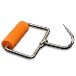 Dexter Russell T323 PLAS 4 1/2" Open Grip Hook, 1/4" dia., Round Handle, Round Ribbed Handle, Orange