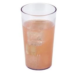 Cambro 1200P2152 12 3/5 oz Clear Textured Plastic Tumbler, Sani-Rim