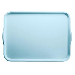Cambro 1418H177 Rectangular Camtray Dietary Tray - 14" x 18", Fiberglass, Sky Blue, 1 Dozen