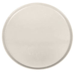 Cambro 1550538 16" Round Serving Camtray - Low-Profile, Fiberglass, Cottage White, 16" Diameter, Case of 12