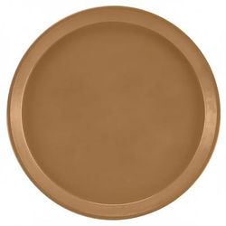 Cambro 1600508 16" Round Serving Camtray - Fiberglass, Suede Brown, Stain Resistant