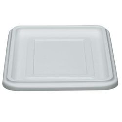 Cambro 1722CBCP148 Cambox Bus Box Lid - 22 3/10" x 17 3/10" for 22" x 17", White, Hi-Gloss Plastic