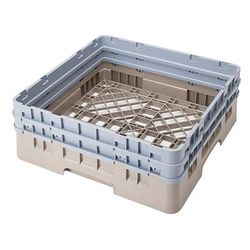 Cambro BR578184 Camrack Base Rack - (2)Extenders, 1 Compartment, 7 1/4"H, Beige, 2 Extenders, Full Size