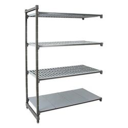 Cambro CBA216072VS4580 Camshelving Basics Vented/Solid Add-On Shelf Kit - 4 Shelves, 60"L x 21"W x 72"H