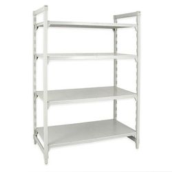 Cambro CPU215464S4480 54" NSF 4-Tier Polymer Shelf Kit - Camshelving Premium, 21"W, 64"H, 4 Solid Shelves, 54" x 21" x 64", Gray