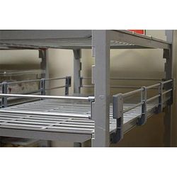 Cambro ESR72S151 Camshelving Elements Side Shelf Rail Kit - 72"L x 4 1/4"H, Soft Gray, Side Rail, 72" Wide Shelf