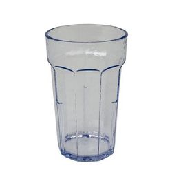 Cambro LT8152 8 oz Clear Hammered Plastic Tumbler, 8 Ounce