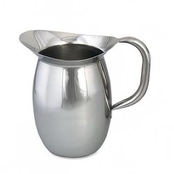 Browne 8202 68 oz Stainless Steel Pitcher w/ Mirror Finish, Silver