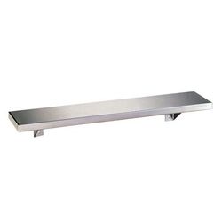 Bobrick B-296X18 Solid Wall Mounted Shelf, 18"W x 6"D, Stainless Steel, Stainless Steel