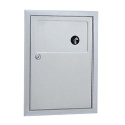 Bobrick B353 Classic Series Recessed Sanitary Napkin Disposal Unit, Stainless Steel