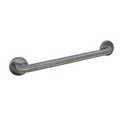 Bobrick B-5806.99X42 B-5806.99 Series Grab Bar, Peened Gripping Surface, 1 1/4" Diameter, 42"L, Concealed Mounting Flange, Stainless Steel