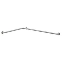 Bobrick B-58616.99 Two Wall Grab Bar with Peened Gripping Surface, 1 1/4"D, 24"W, 36"D, Stainless Steel
