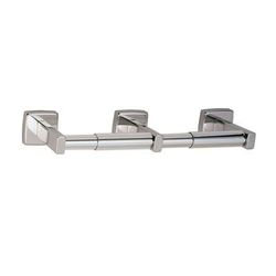 Bobrick B6867 Surface Mount Open Spindle Toilet Tissue Dispenser, 2 Roll, Satin Finish, Silver