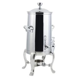 Bon Chef 41001C 2 gal Low Volume Dispenser Coffee Urn w/ 1 Tank, Chafing Fuel, Silver